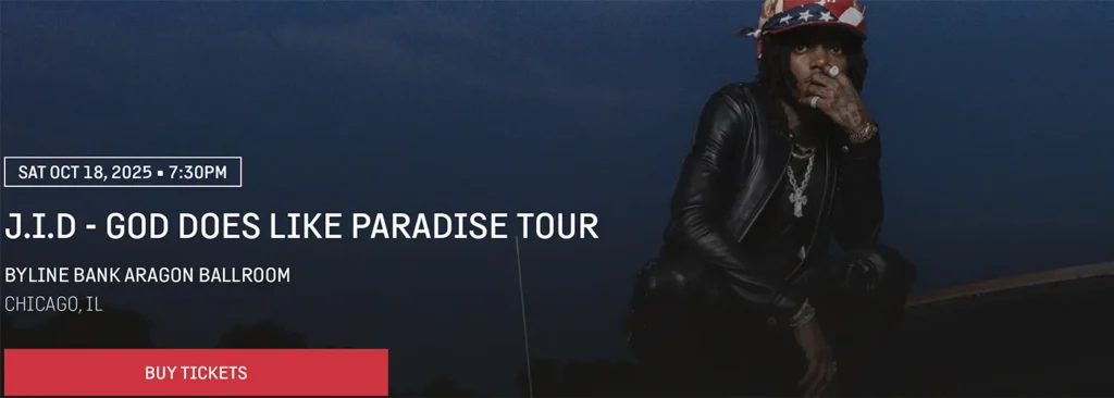 J.I.D. at Byline Bank Aragon Ballroom